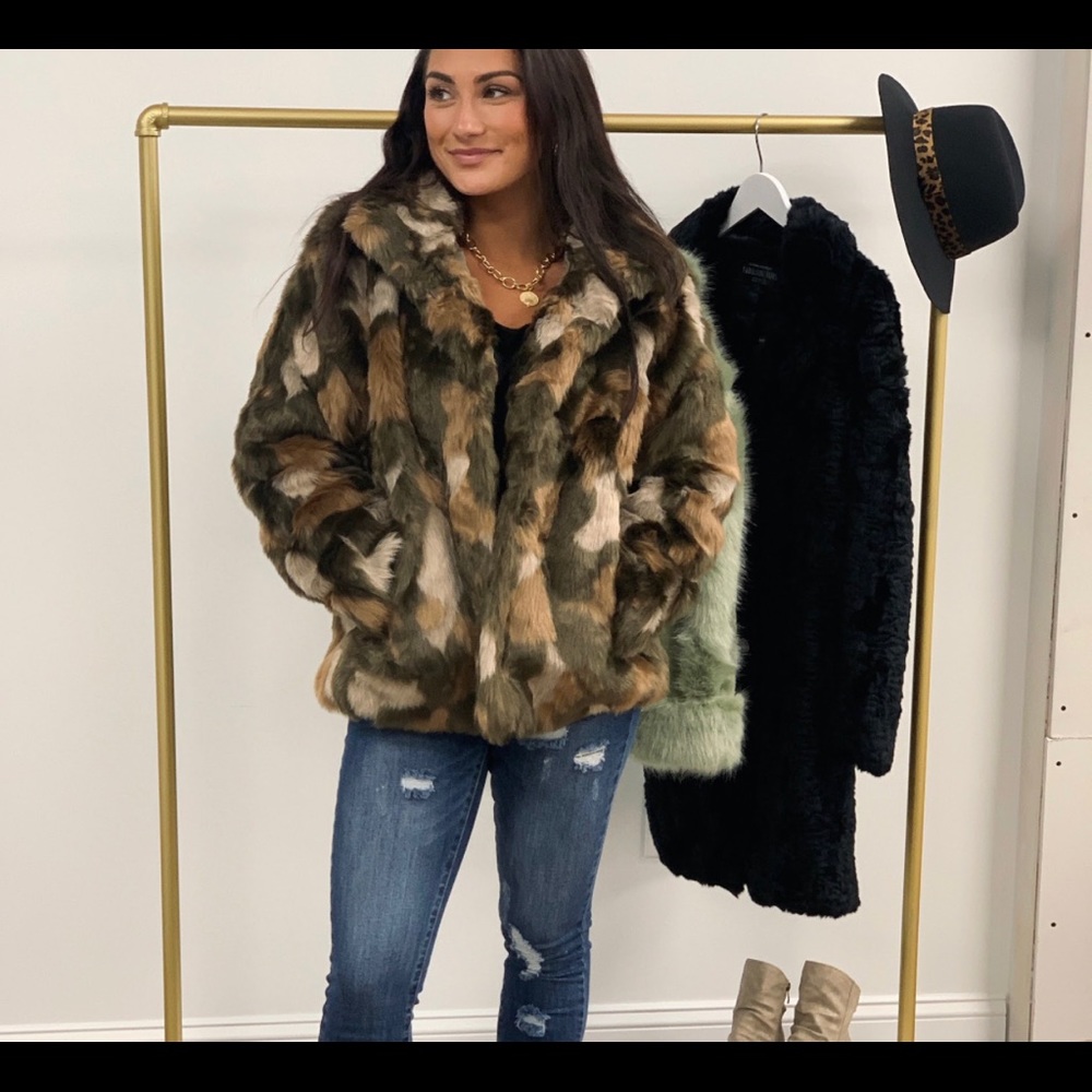 Fabulous furs camo coat